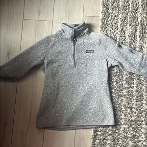 Patagonia Heathered Gray Fleece Pullover